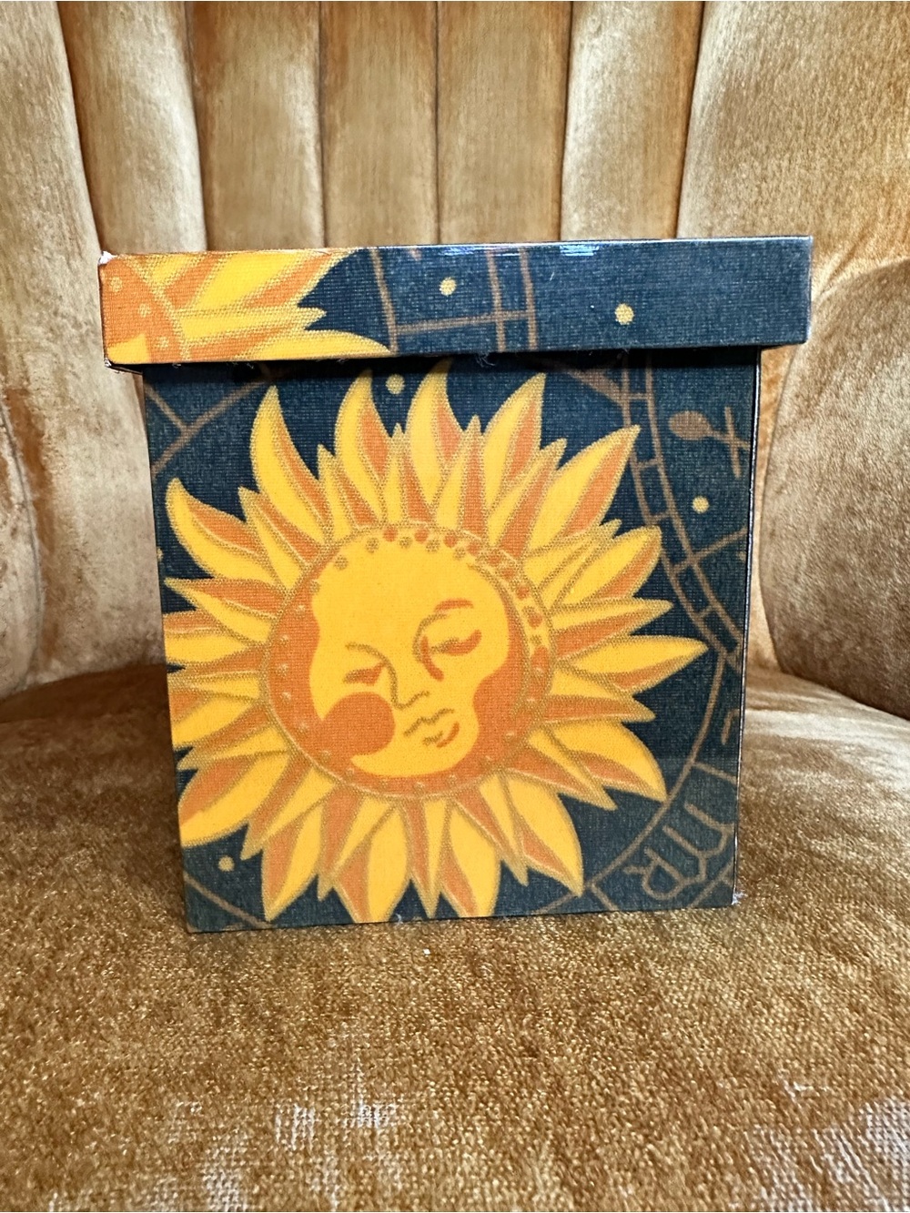 Vintage 90s Plastic Celestial Tissue Box Cover 1990s Whimsigoth